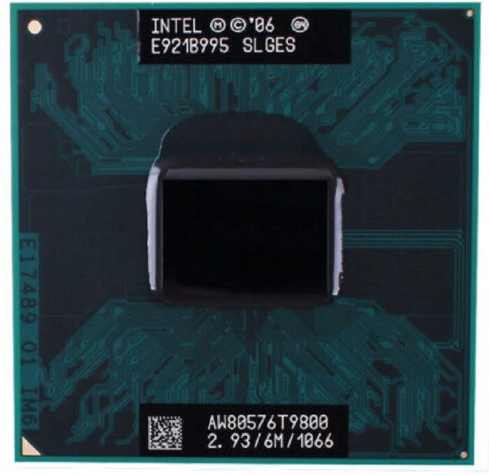Intel Core 2 Duo T9800 CPU Dual-Core 2.93GHz 6M 1066 Socket P SLGES Processor - Image 2 of 4