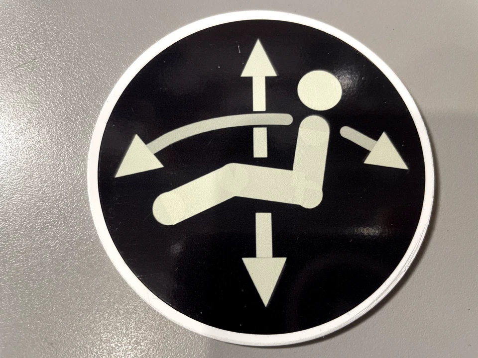 BELMONT DENTAL CHAIR POSITION LABEL FOR FOOT CONTROL BEL20, BEL10, BEL7