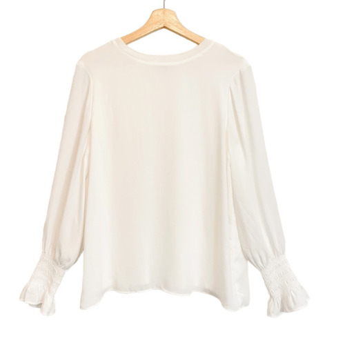 Rachel Zoe Bishop sleeve blouse white Sz M