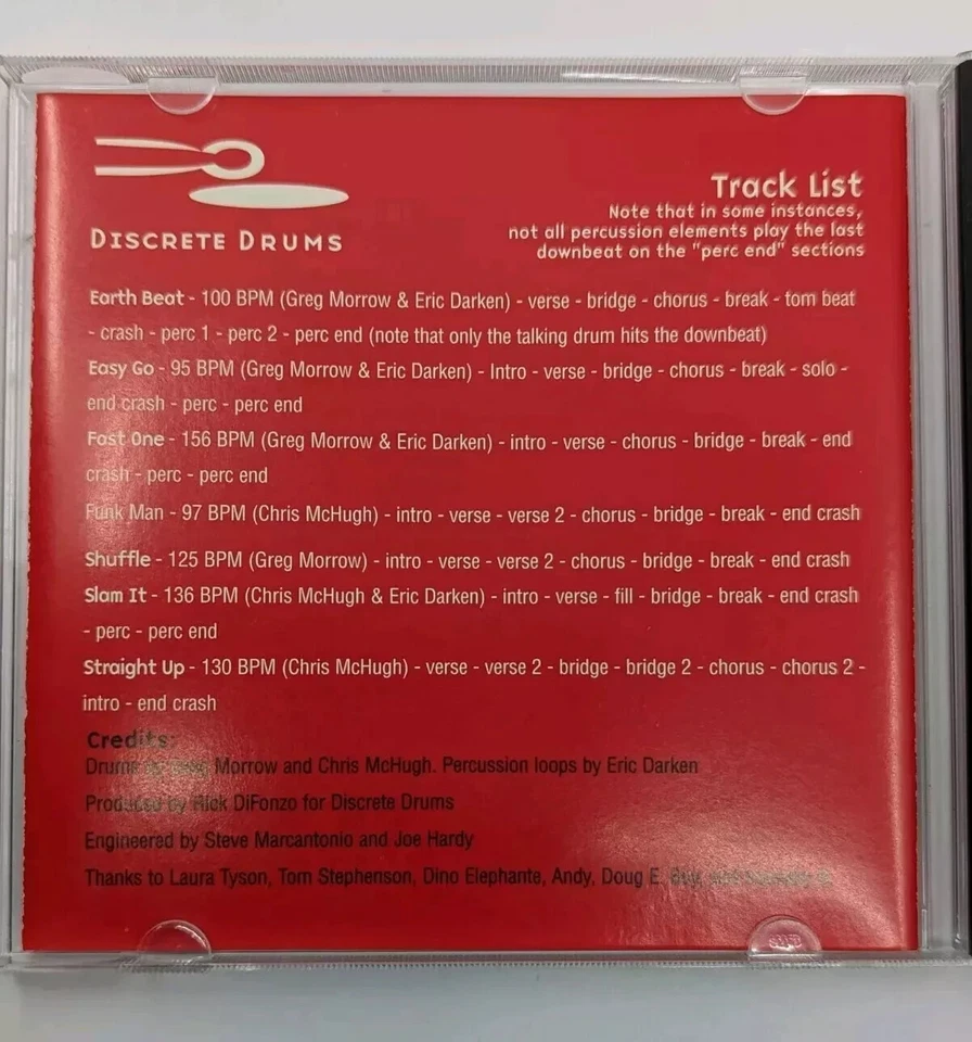 Roland Collection Limited Edition Discrete Drums CD for VS2480, VS2400, VS1824 - Image 2 of 3