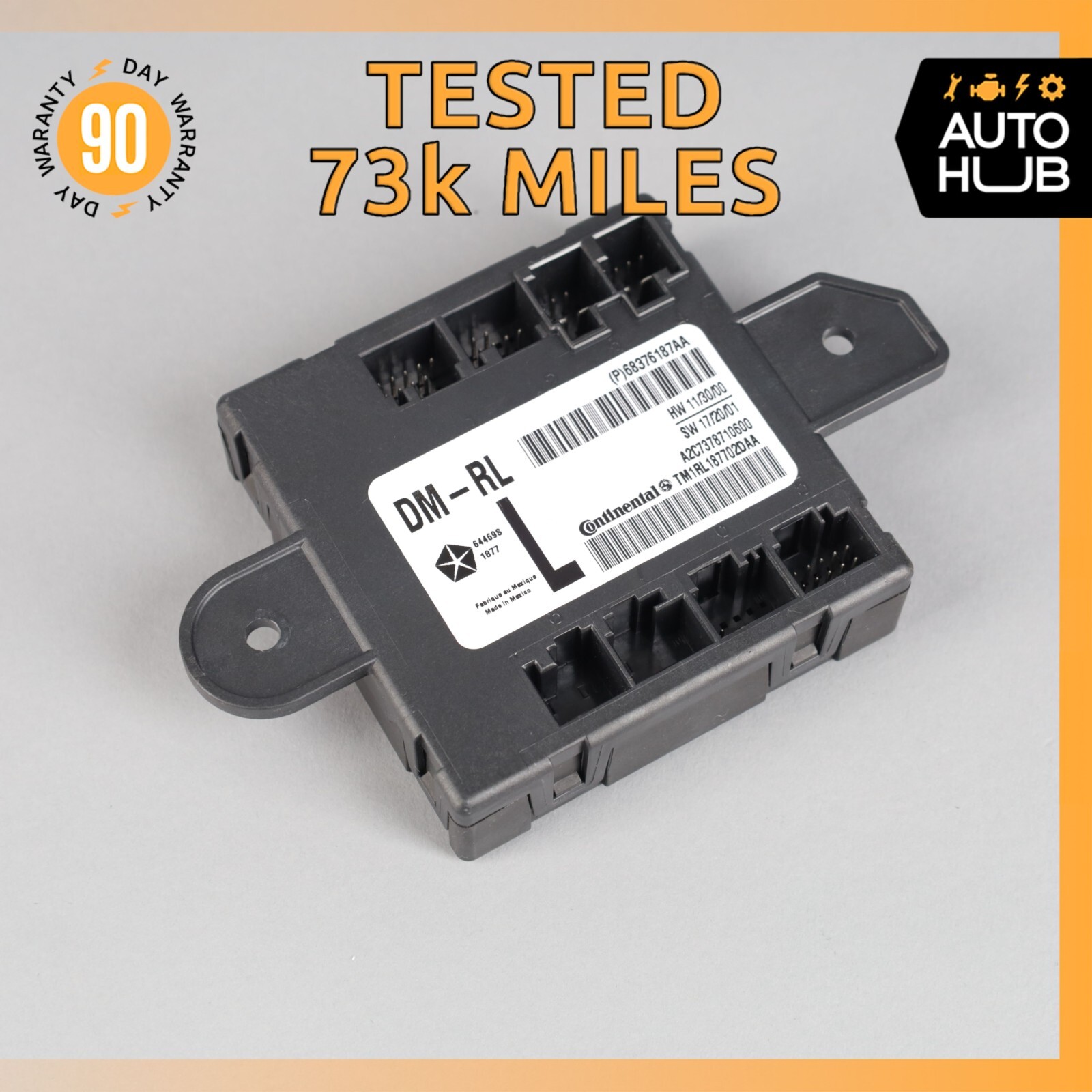 17-20 Maserati Levante M161 Rear Left Driver Side Door Control Module OEM 73k