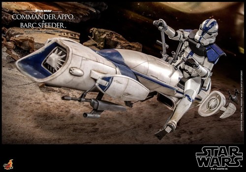 Hot toys Star Wars The Clone Wars Commander Appo & BARC Speeder 1/6 Scale Figure - Picture 6 of 13