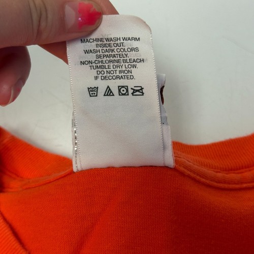 Harley Davidson Motorcycle BOSTON MA Biker Faneuil Hall Orange T Shirt USA XL - Picture 9 of 10