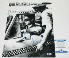ROBERT DE NIRO SIGNED 'TAXI DRIVER' 11x14 MOVIE PHOTO BECKETT COA SCORSESE 1976