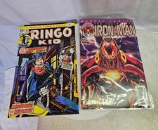 Lot of 2- Marvel Comics Iron Man & Ringo Kid Book - A17