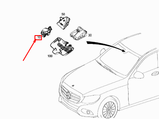 Neu MERCEDES-BENZ E W213 Regensensor A2139006716 Original