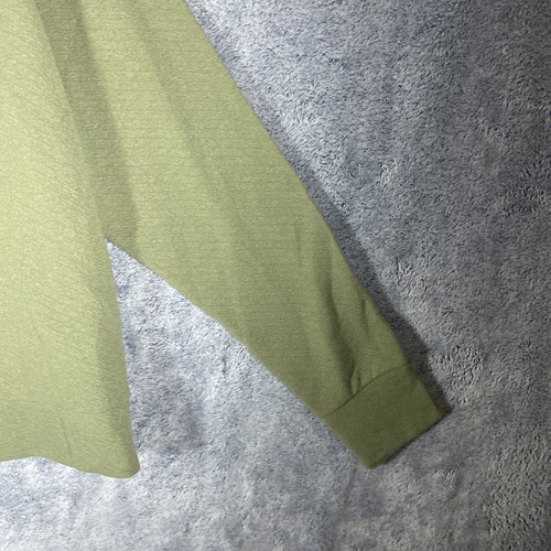 Avia Women's Olive Green Textured Long Sleeve Tee Thumbholes Size XXXL - Picture 16 of 17