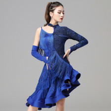 Women Competition Smooth Ballroom Swing Salsa Rumba Latin Dance Dress