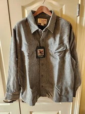 Filson Wool Jac Shirt - Light Heather Gray - Size 2XL - New With Tags
