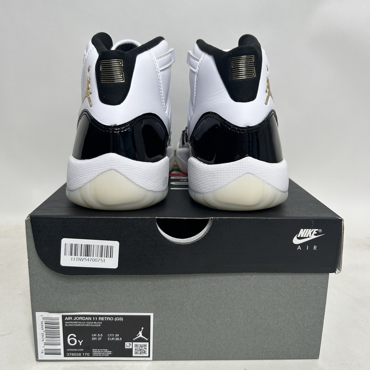 靴 Nike Air Jordan 11 Retro Gratitude Amazon.com | Jordan Little Kid's 11 Retro DMP Gratitude Wht