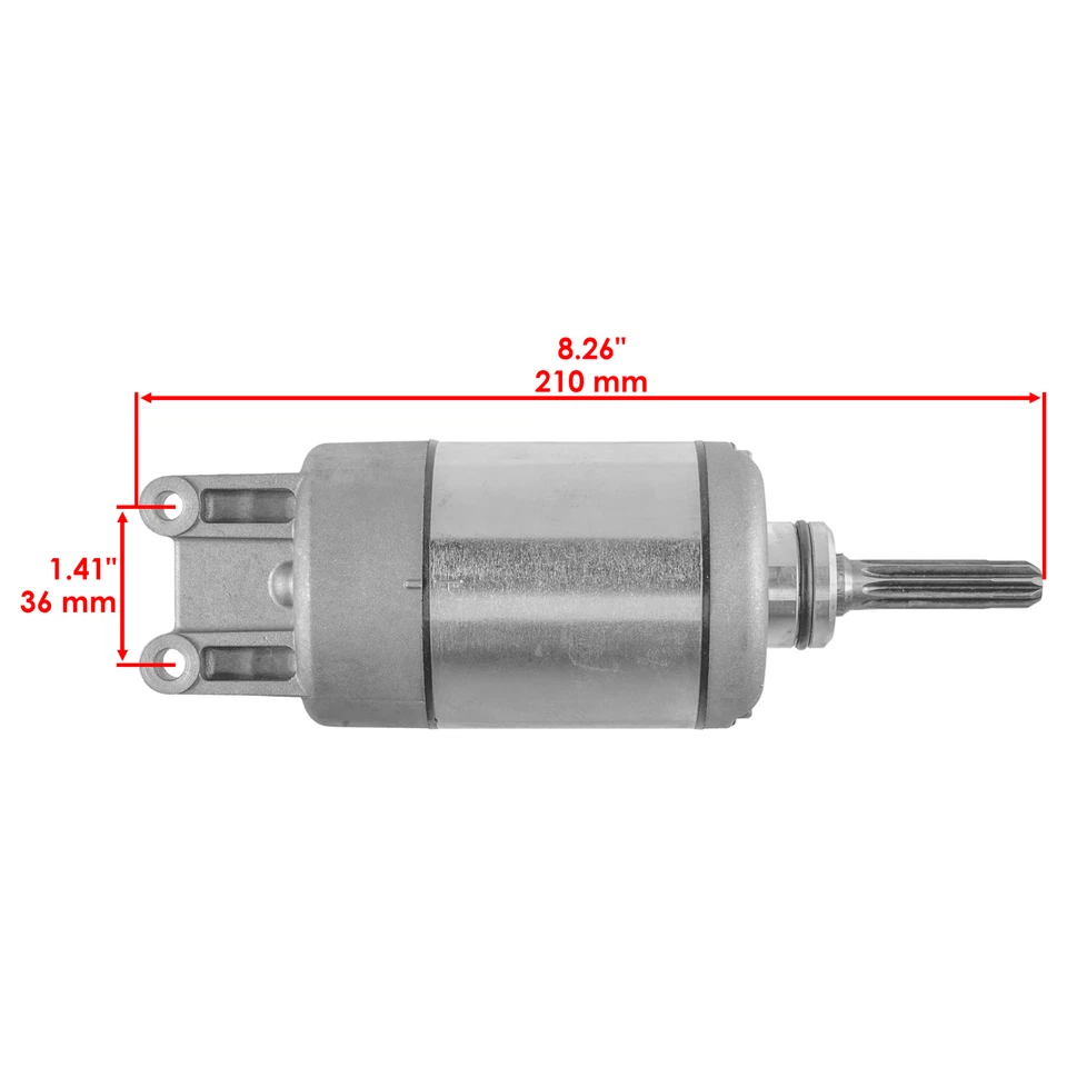 Motor De Arranque Caltric Para Suzuki King Quad 750 LTA750X 4x4 2009-2023 31100-31G11 Foto 2 de 4