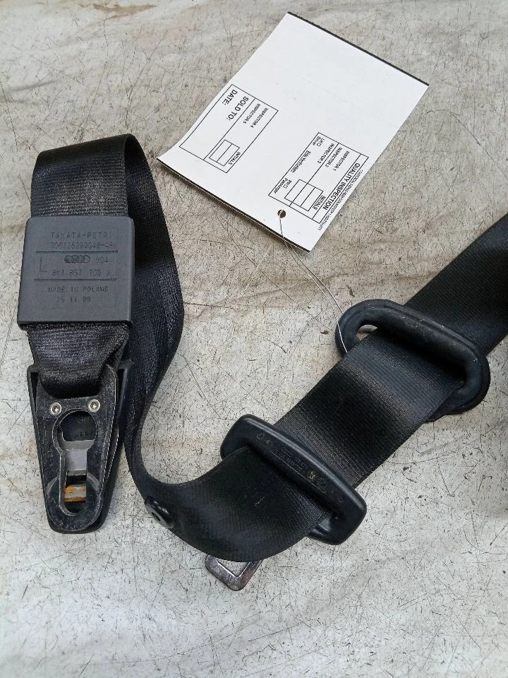 Used Front Left Seat Belt Front fits: 2010 Audi A4 bucket seat driver retractor - Image 4 of 4