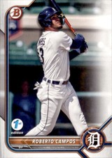2022 BOWMAN DRAFT 1ST EDITION DETROIT TIGERS - ROBERTO CAMPOS #BD-39