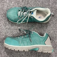 Nautilus Safety Shoes Womens 5.5 Blue Low Lace Up Composite Toe Work Sneakers