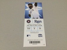 TAMPA BAY RAYS~2013 TICKET STUB 7/12/13 VS ASTROS~Jarred Cosart MLB DEBUT