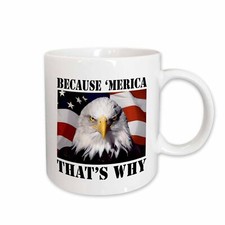 3dRose Because ‘Merica that’s why Mug