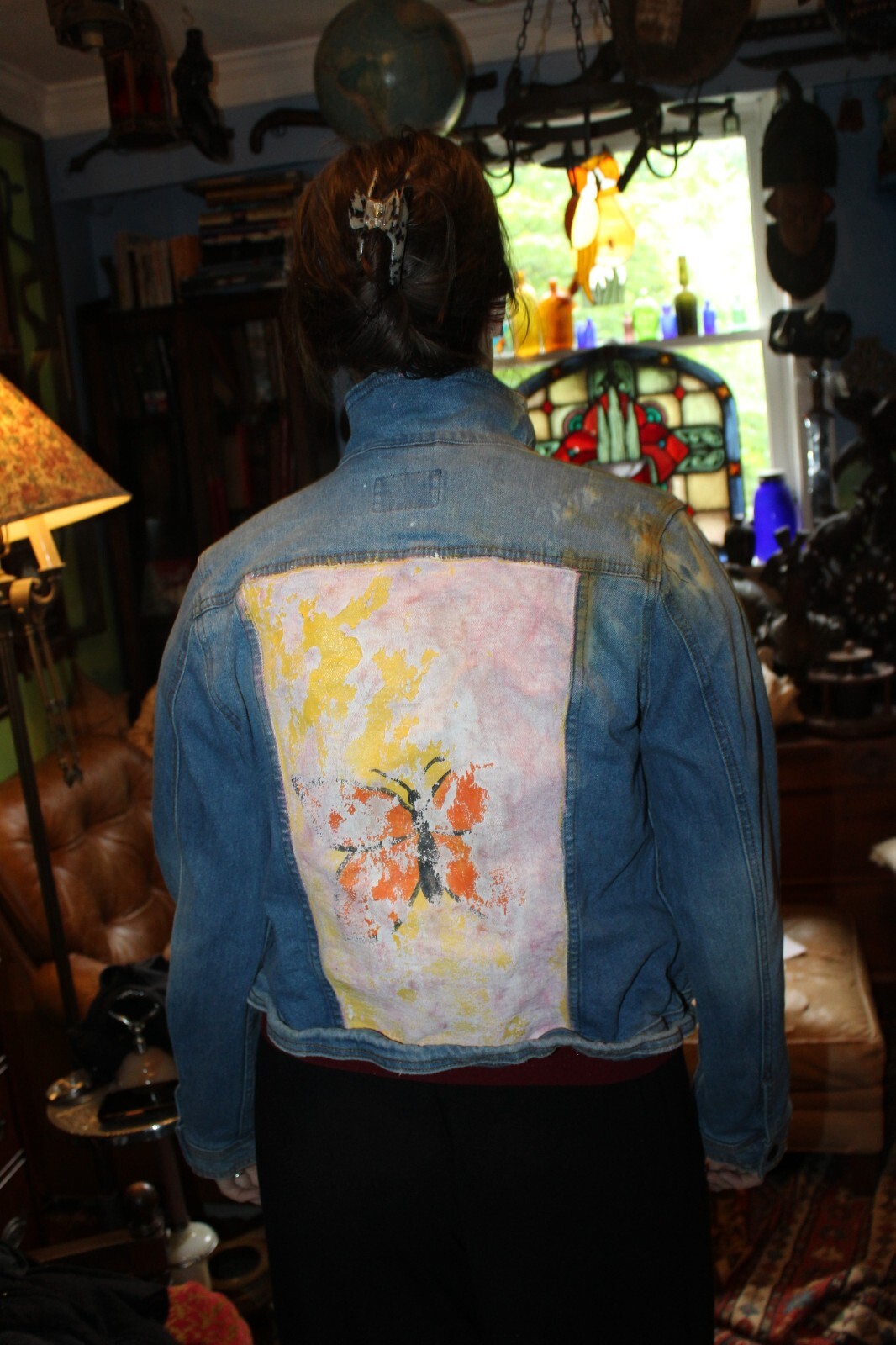 Universal Thread Goods Small Distressed Denim Jac… - image 4