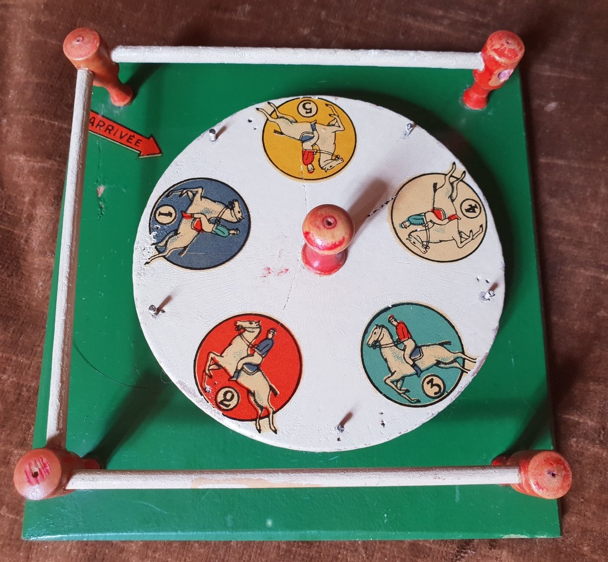 Jeu De Société Ancien - Le Turfiste - Chevaux - Années 30-40 - Vintage