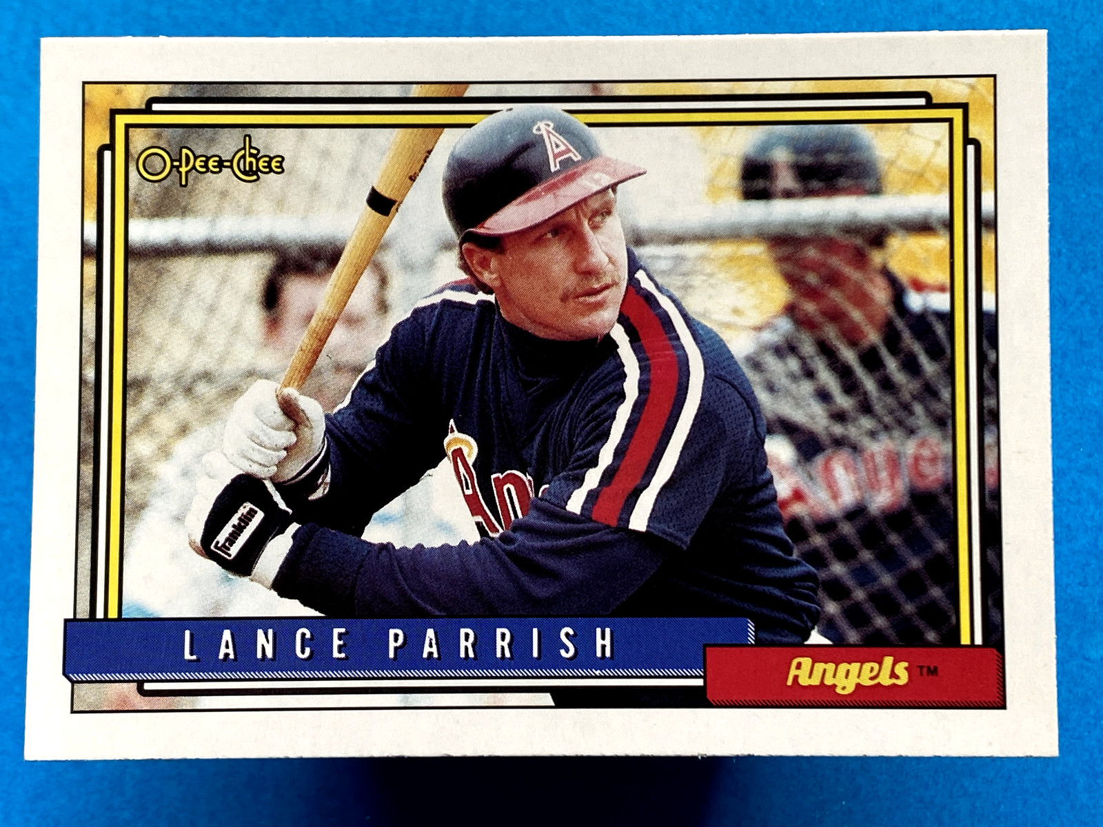 Lance Parrish 1992 O-Pee-Chee #360 California Angels