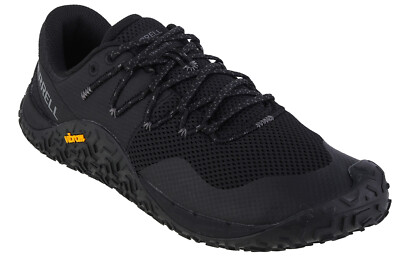 Laufschuhe Herren, Merrell Trail Glove 7, Schwarz