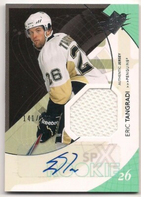 Eric Tangradi 10-11 Upper Deck SPx Rookie Authentic Jersey