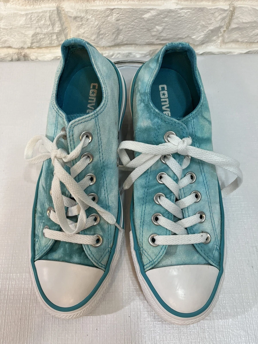 CONVERSE All Star Chuck Taylor Low Top Turquoise Tie dye Sneaker