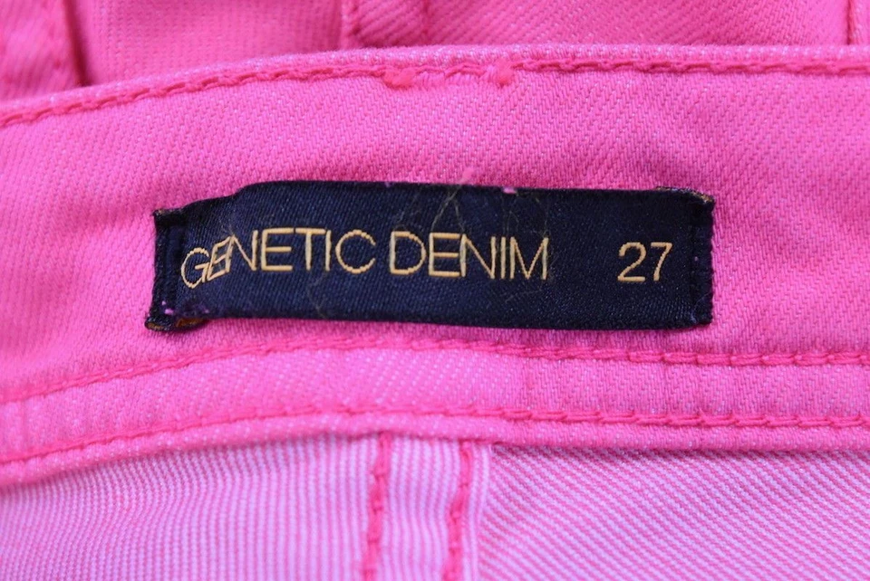 Pantalones Cortos Genetic Denim Mujer Talla 27 Rosa Color Denim Algodón Informal Foto 4 de 4