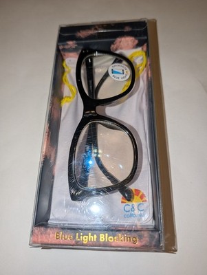 Blue Light Blocking Glasses  Black Frame Cat Eye Computer Screen Anti Blue, NEW