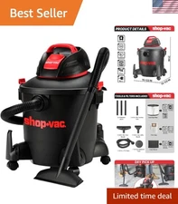 Wet Dry Vacuum Cleaner 8 Gallon 4 5 Peak HP Garage Workshop Home Use