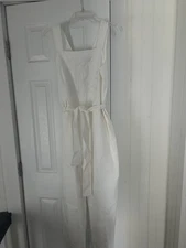 FRNCH Women's White Belted Jumpsuit