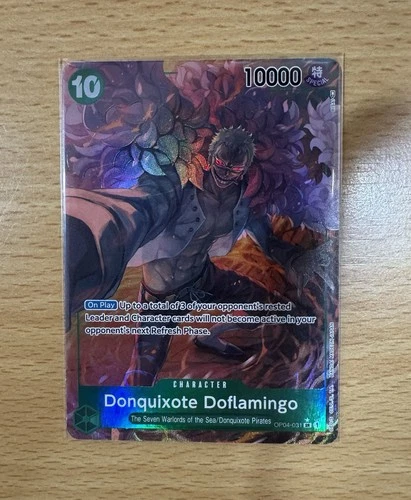 Donquixote Doflamingo Alt Art OP04-031 Holo Foil - One Piece TCG English Card NM