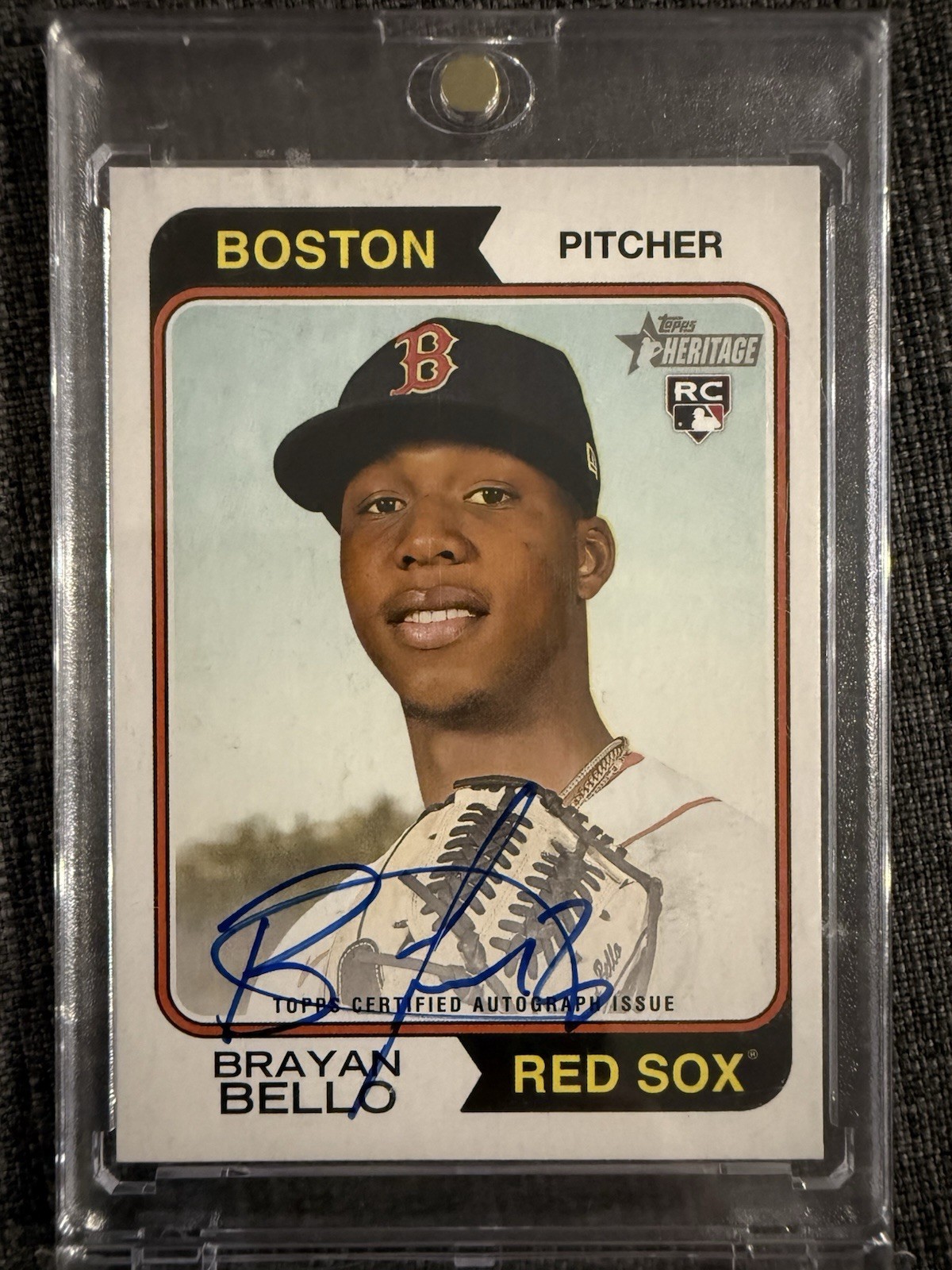 2023 Topps Heritage - Real One Autographs Brayan Bello #ROA-BBO (AU, RC)