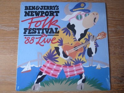 BEN & JERRY'S NEWPORT FOLK FESTIVAL '88 LIVE vinyl LP (Alcazar, 1989)