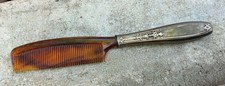 Vintage WilHold Comb with Silver Plated Handle 9”