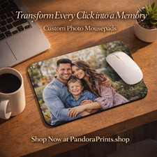 Personalized Photo Mouse Pad Custom Picture Mousepad Gift Desk Office