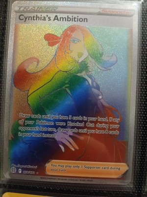 Cynthias Ambition - 178/172 - Secret Rainbow Rare - Pokemon TCG - Englisch