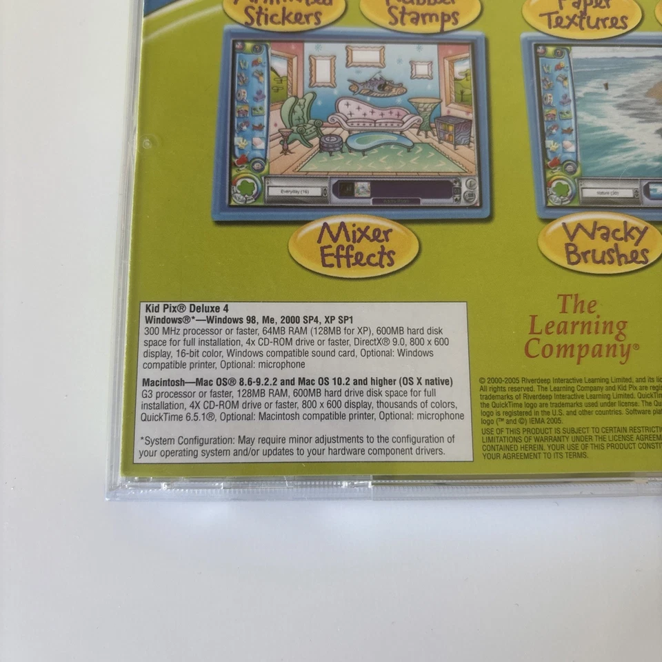 Kid Pix Deluxe 4 CDROM Software + 2 Books User Guide & Activities Bundle - Image 4 of 4