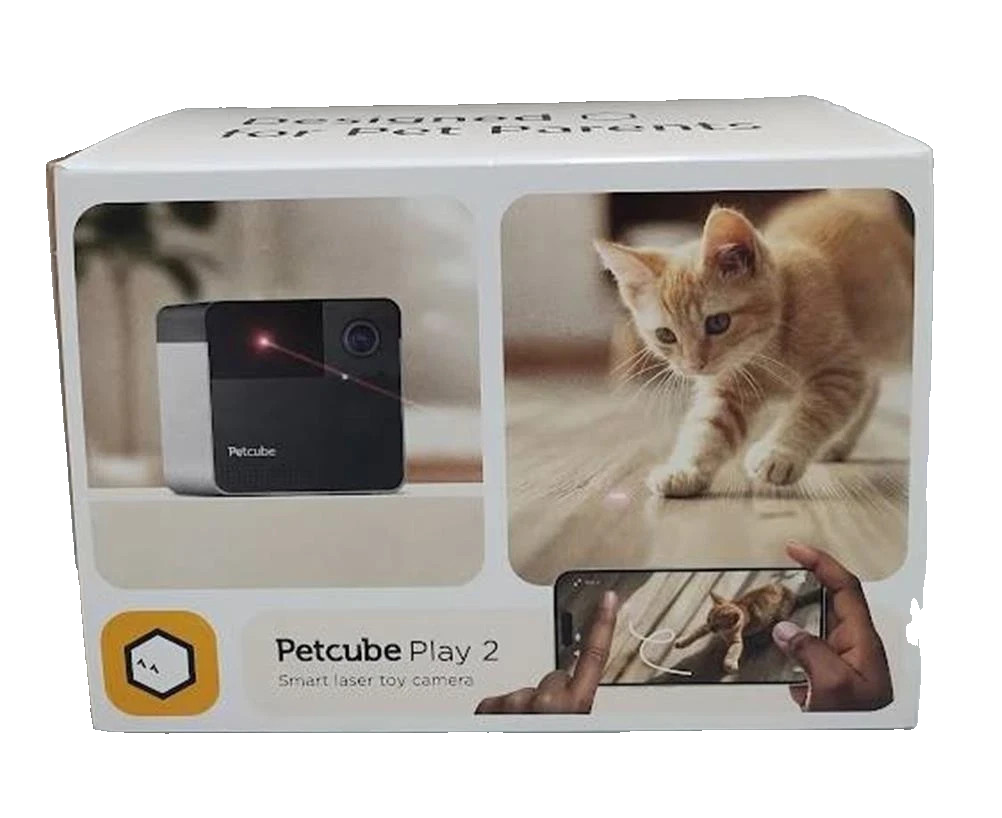 Petcube Play 2 Wi-Fi Pet Camera with Laser Toy for Cats & Dogs