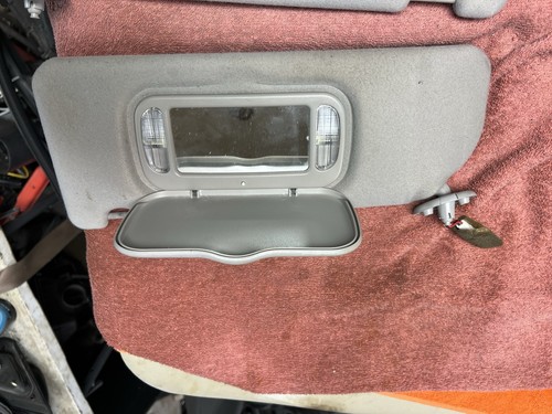 2000-2002 mercury cougar gray cloth LH & RH sun visors right lighted OEM 2001 - Foto 2 di 4
