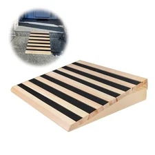 5 Inch Wooden Threshold Ramp for Home Steps(17.7" W*5.0" H, 17.7" W is 5IN*1