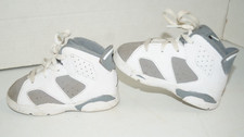 Nike Air Jordan Retro 6 Cool Grey Sneakers Baby DV3606-100 White/GREY Size 6C