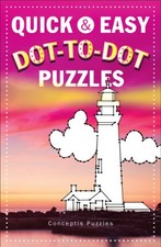 QUICK  EASY DOT-TO-DOT PUZZLES CONNECTIVITY By Conceptis Puzzles Excellent 