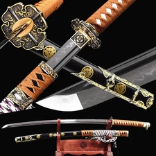 Japanese Samurai Katana Functional Sword Razor Sharp T10 Steel Real Hamon TaChi
