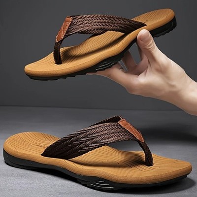 Herren Flip Flops Sandalen EVA Rutschfest Schnell Trocknend Sommer