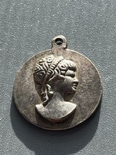 Russian Empire Silver medal/jeton  In Memory of girlfriend  Original. W. 2.8 gr