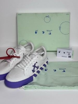 Off-White Vulcanized Low-Top Sneaker weiß/lila Damen UK 6 (39) NEU ORIGINAL