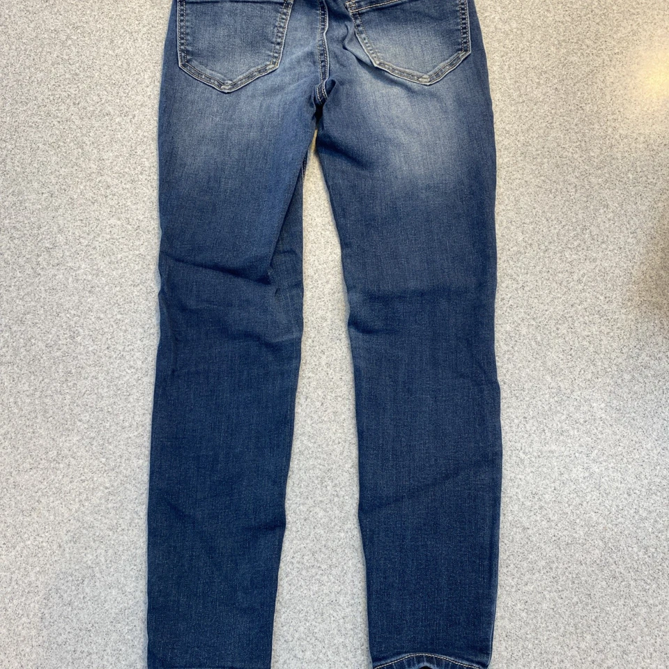 Jeans Mudd talla 10S para niñas con cintura ajustable desgastados Foto 2 de 3