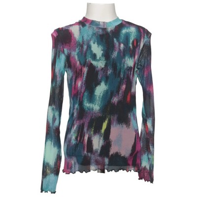 s.Oliver, Top, Größe: 140, Mehrfarbig, Elasthan/Polyester, Print, Mesh #TG7