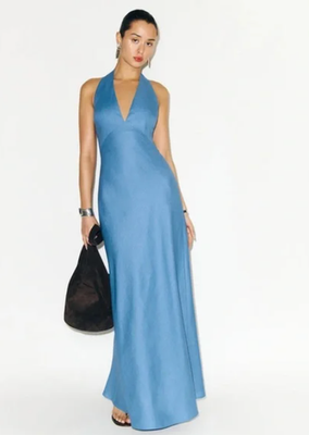 knee length dresses for ladies Delilah Linen Dress main image 1