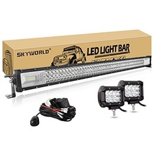 42 inch LED Light Bar Straight, 540W, Black, S-42in 4in Lights Wiring